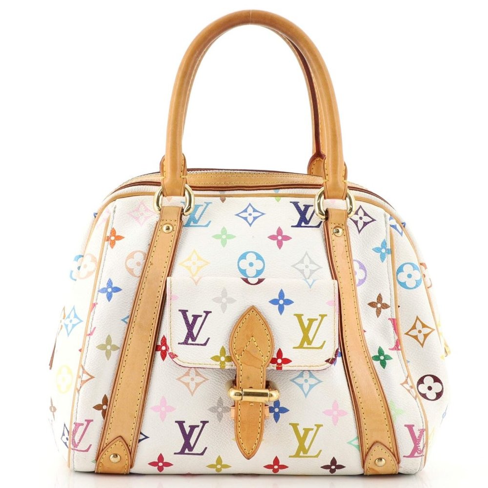 Priscilla Multicolor White Shoulder Bag